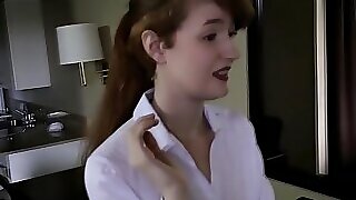 Non-professional ginger-haired nubile well-shaped gonzo 8 min